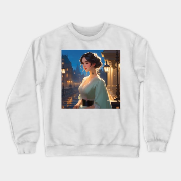 Victorian era princess Crewneck Sweatshirt by Spaceboyishere